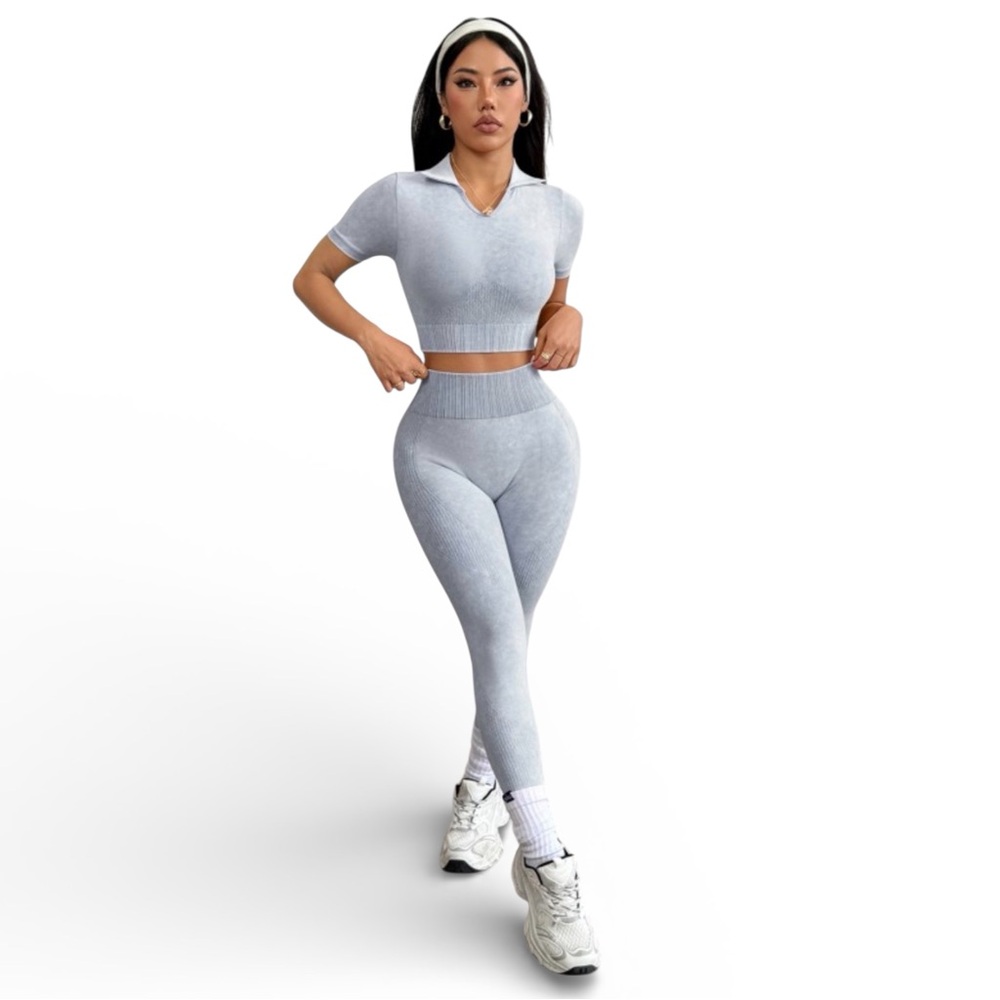 High Waist Washed Leggings |‎ Butt Lifting | Stretchy Activewear